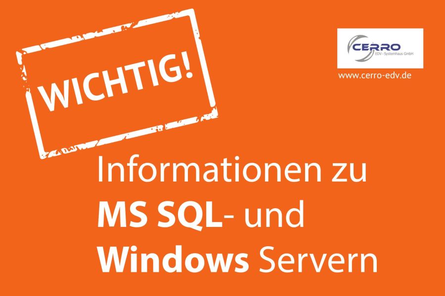 Wichtige Informationen zu MS SQL- und Windows Servern