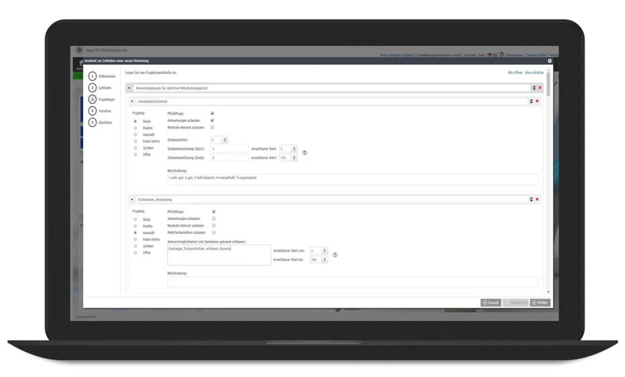 Sage HR Suite mitarbeitergespräche