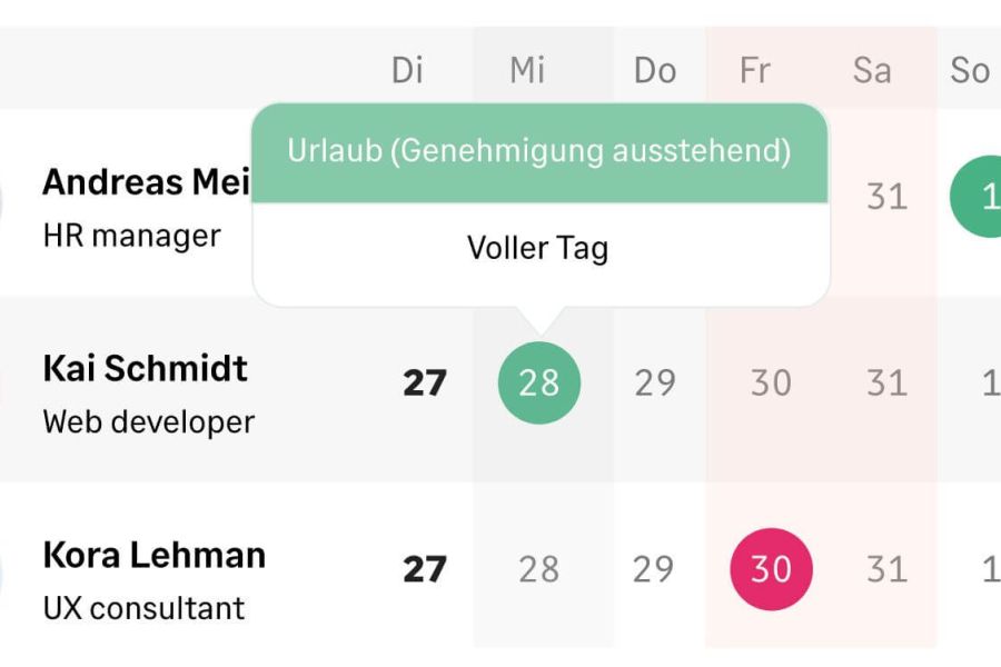 sage hr abwesenheit
