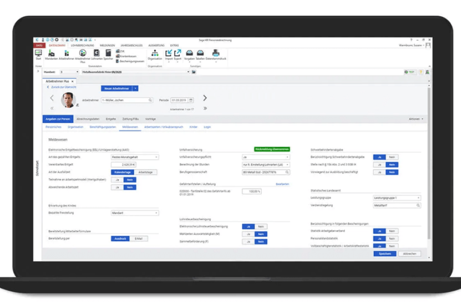 sage lohnabrechnung modul sage HR